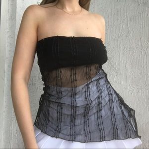 SOLD- Sexi lil 90s black tube top💣